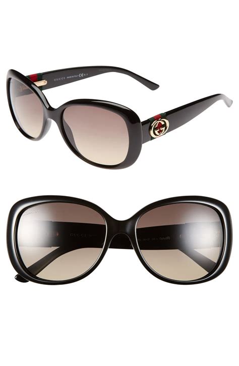 56mm oversized sunglasses gucci|Gucci eyewear round frame sunglasses.